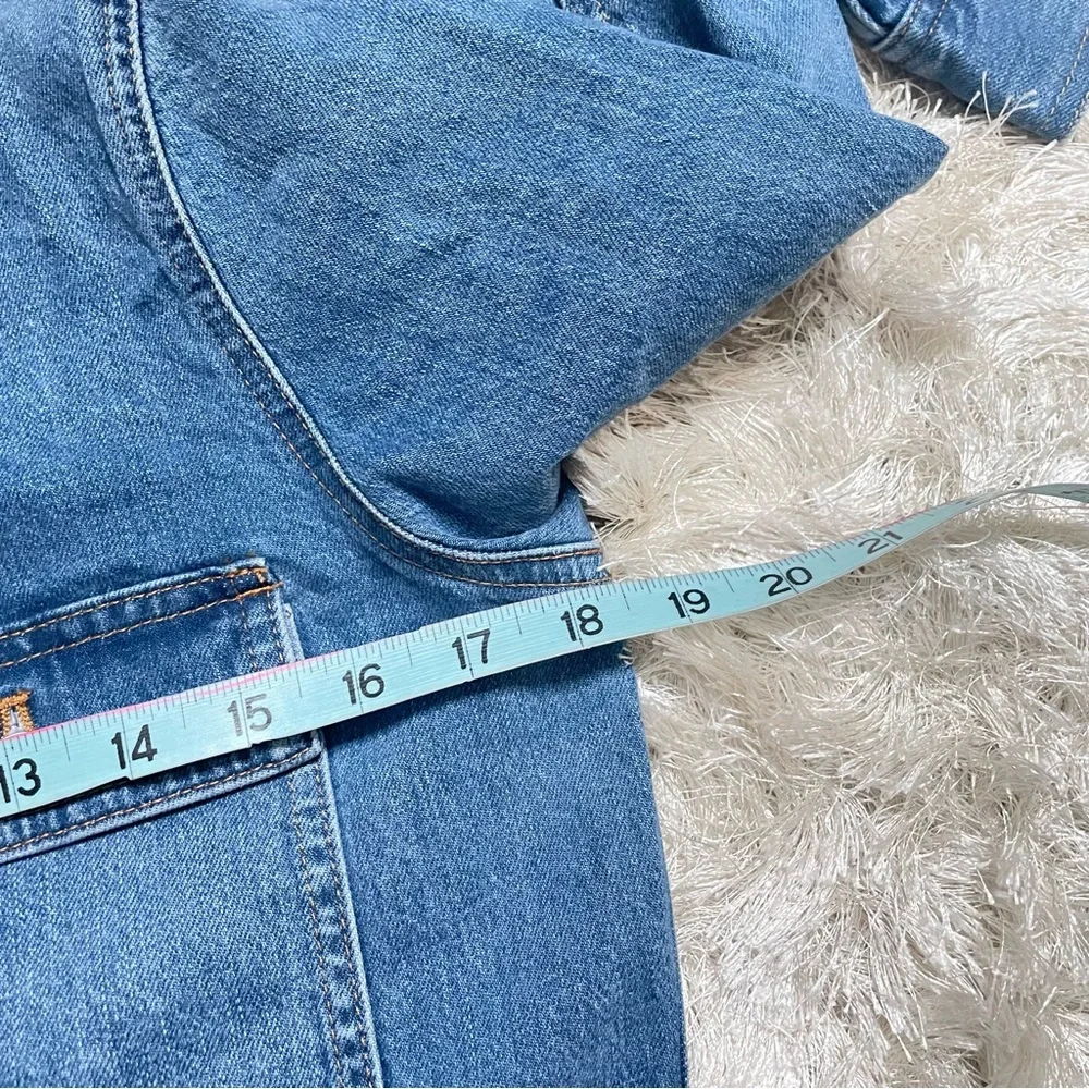 J. Crew Denim collared utility jumpsuit